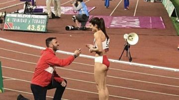 Una escena bastante romántica tuvo lugar hoy en los Juegos Panamericanos de Lima 2019.