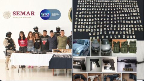 Caen 16 del CJNG ligados a ola de asesinatos les aseguran arsenal trocas y drogas