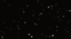 Una recreación artística de una colisión en el espacio profundo.