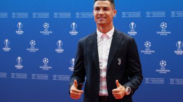 Cristiano Ronaldo durante el sorteo y gala de la UEFA.