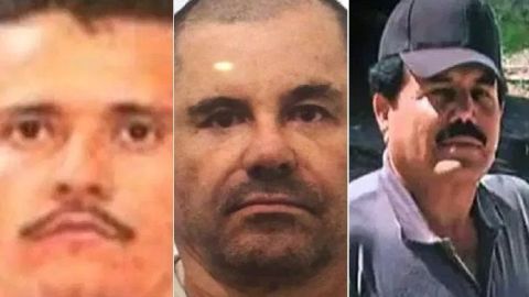 Nemesio Oseguera Cervantes, alias "El Mencho"; Joaquín "El Chapo" Guzmán e Ismael "El Mayo" Zambada.
