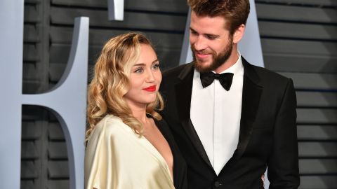 Miley Cyrus y Liam Hemsworth.