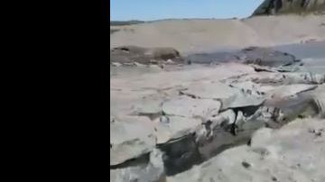 Así es como se veía correr el agua con potencia.