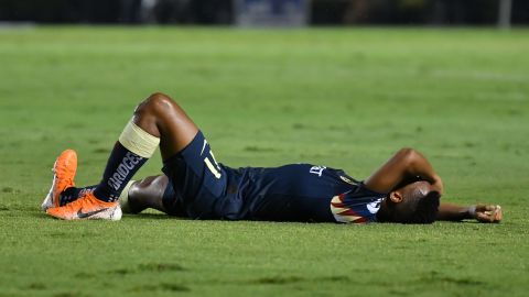 Andrés Ibargüen resulto lesionado, durante el juego ante los Tigres.