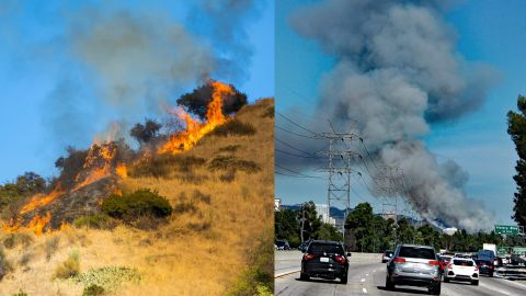 El incendio se presentó en la intersección entre la autopista 2 y 134.