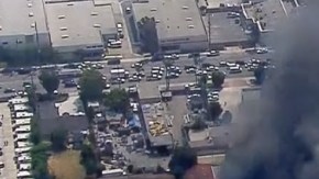 El incendio fue reportado esta mañana a las 10:40.