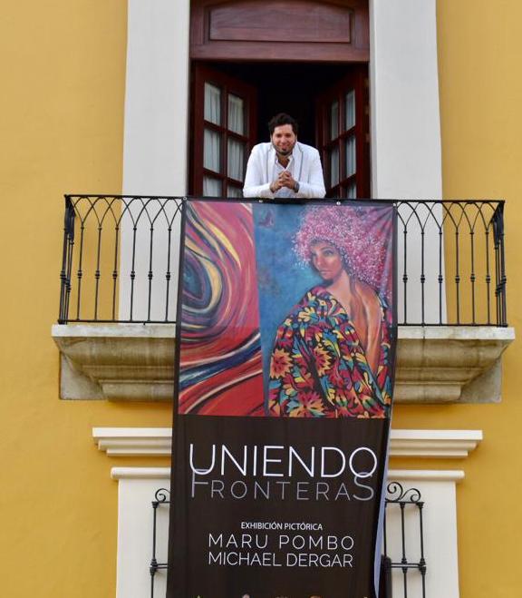 El artista inmigrante Michael Dergar lleva su expresionismo a Oaxaca para apoyar a los artistas con discapacidad de ese estado del sur de México.(foto suministrada).