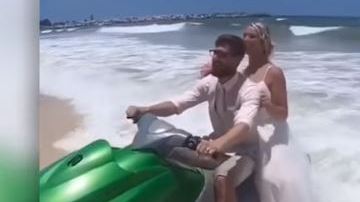 Una mala maniobra arruinó la sesión de fotos.