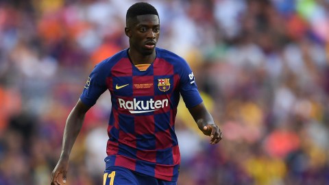 Ousmane Dembelé fue el mejor jugador ofensivo del partido aunque estuvo pocos minutos en la cancha.