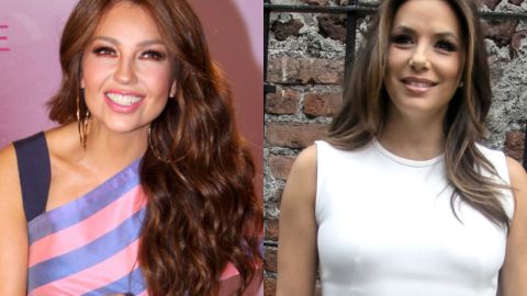 Thalía y Eva Longoria.
