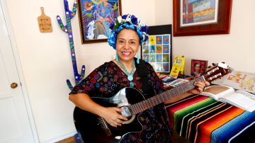 Gloria Arjona, de raíces mexicanas, dice que es ‘un lujo’ nutrir de manera positiva . / fotos: Aurelia Ventura.