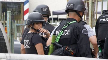 Cientos de agentes del LAPD han enfermado de COVID. / fotos: Aurelia Ventura.