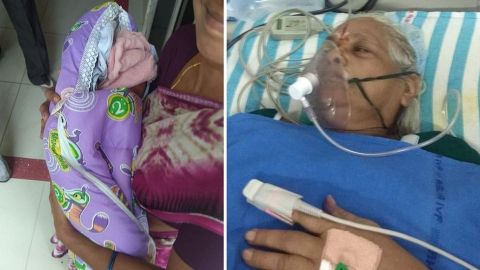 Mangayamma Yaramati tuvo unas gemelas a los 73 años.