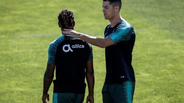Cristiano Ronaldo protagonizó un momento muy extraño en el entrenamiento de Portugal.