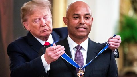 Trump calificó al pelotero como "el más grande cerrador de la historia" del béisbol