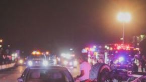 Cuatro personas heridas en violento accidente este domingo por la madrugada.