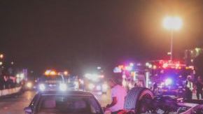 Cuatro personas heridas en violento accidente este domingo por la madrugada.