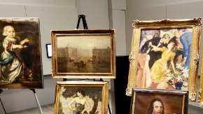 Imágenes de las obras de arte recuperadas.