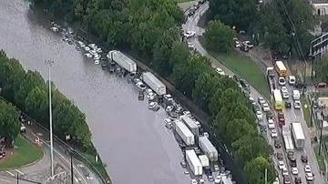 Imelda azotó el área entre Winnie y Beaumont con 43 pulgadas de lluvia en tres días.