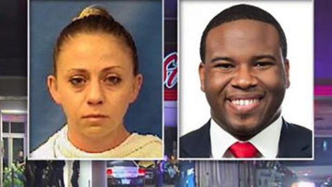 La acusada Amber Guyger (izq). La víctima Jean Botham.