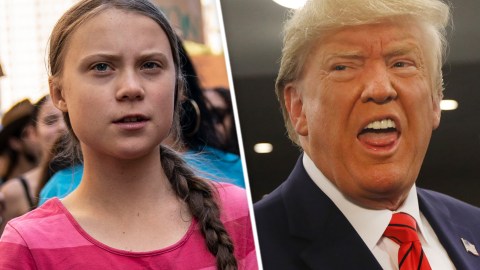 Greta Thungberg y Donald Trump