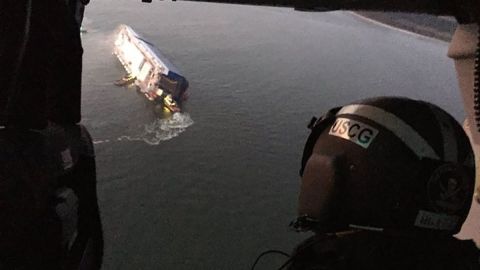 El barco hundido.
