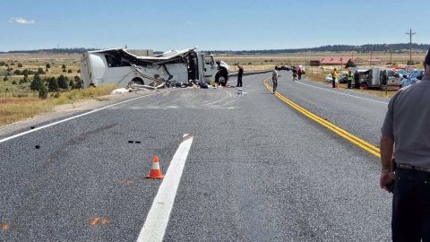 El accidente del autobús turístico ocurrió en cerca de Bryce Canyon en Utah.