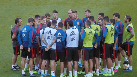 La selección española se prepara para su partido ante Islas Feroe.
