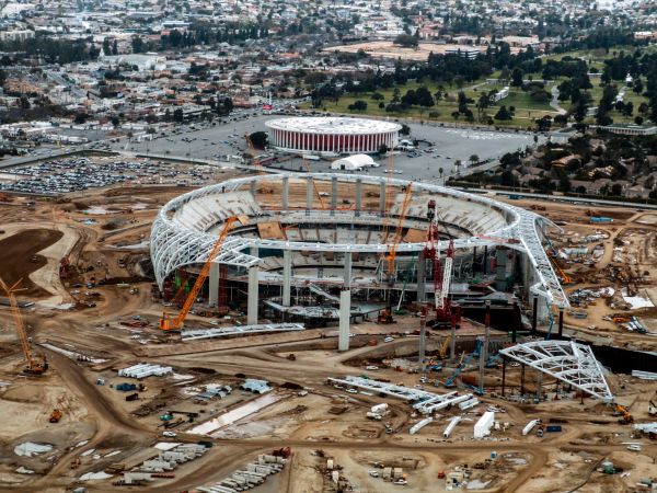 Conoce El Nuevo Estadio De Los Rams La Construcción Lleva 85 De