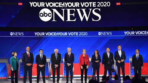 El tercer debate demócrata en Houston, Texas.