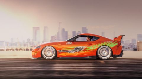 Paul Walker manejó un Toyota Supra de 1993 en la primera película de "Fast and Furious"