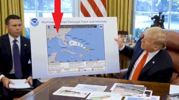 El presidente mostró un mapa de los supuestos "escenarios".