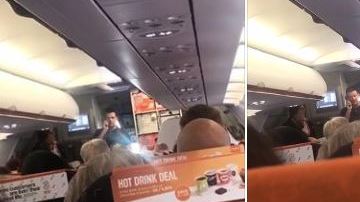 El hombre no quería perder el viaje que había planeado.