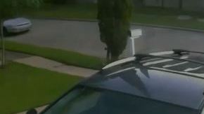 El hombre intentó cerrar la puerta, pero más sospechosos rodearon el vehículo y lo sacaron entre varios.