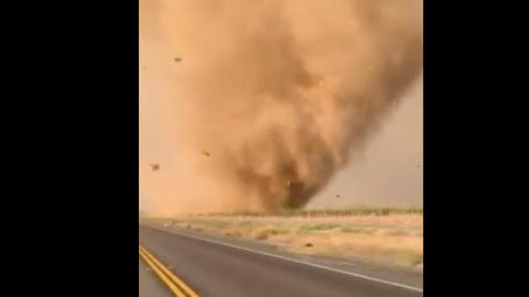 El tornado no causó grandes daños.