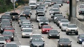Autopistas en el centro de Los Ángeles.