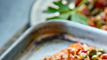 Salmón en costra de nuez