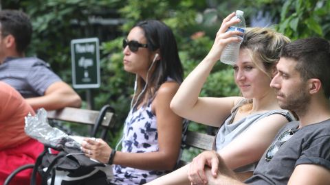 Ola de calor en la ciudad de Nueva York.