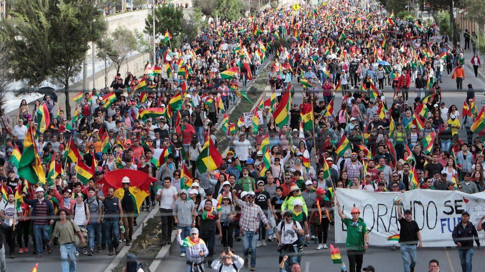 Elecciones en Bolivia: concentraciones masivas de seguidores del