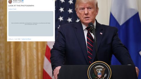 Twitter borró un video de la cuenta de Trump por los derechos de autor de la música.