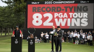 El golfista Tiger Woods empató la legendaria marca Sam Snead de 82 títulos en el PGA Tour.