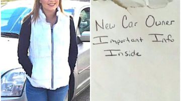 Compró un auto para su hija y encontró una desconcertante nota en su interior.