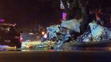 La policía reportó que el conductor perdió el control del vehículo y se estrelló contra un árbol.
