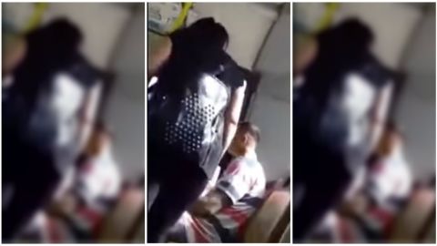 Le reclamó airadamente por qué saludó a otra mujer.
