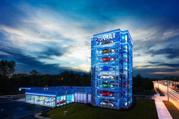 Carvana Compra tu auto en l nea y rec gelo de la vending machine