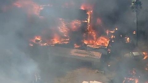 El incendio se propagó rápidamente y en menos de 20 minutos ya había quemado más de 200 hectáreas.