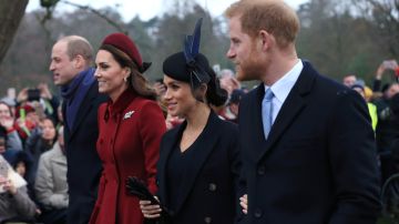 En la imagen: Harry, Kate Middleton, Meghan Markle y Harry.