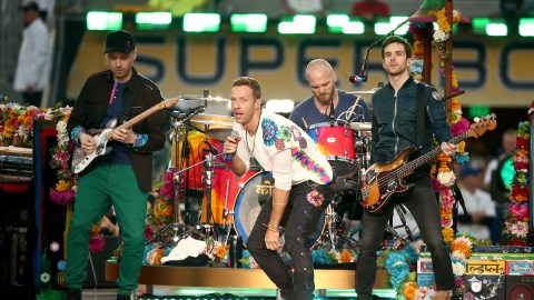 Coldplay en concierto.