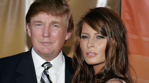 Donald Trump y Melania cuando eran novios.