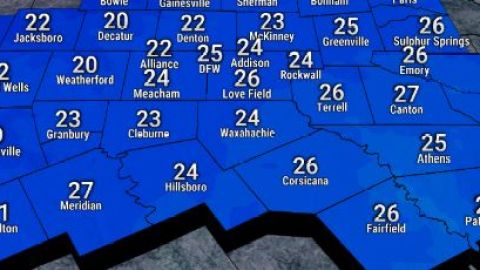 El Servicio Nacional de Meteorología ha emitido una vigilancia por helada.